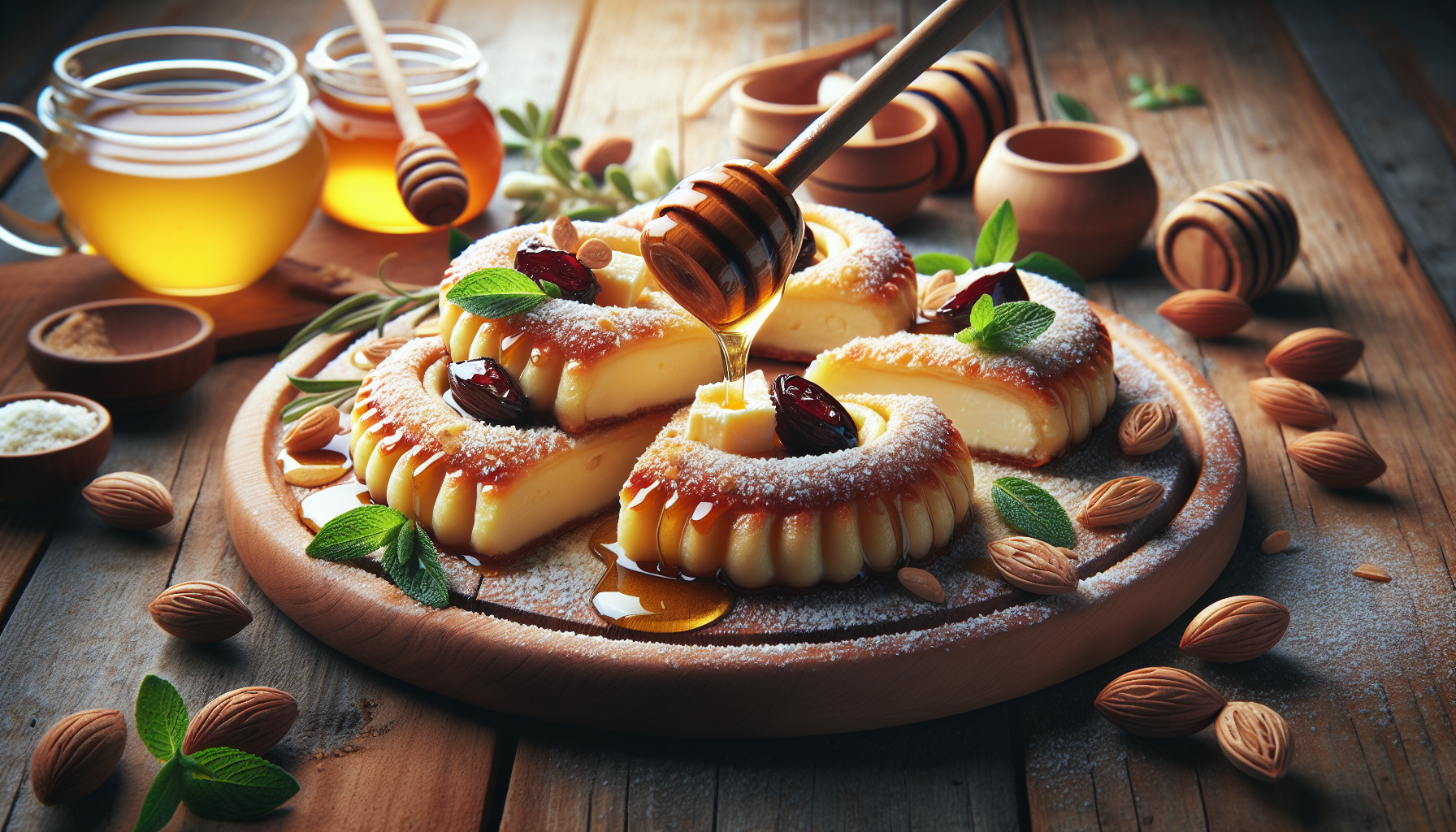 dolci sardi con miele e formaggio